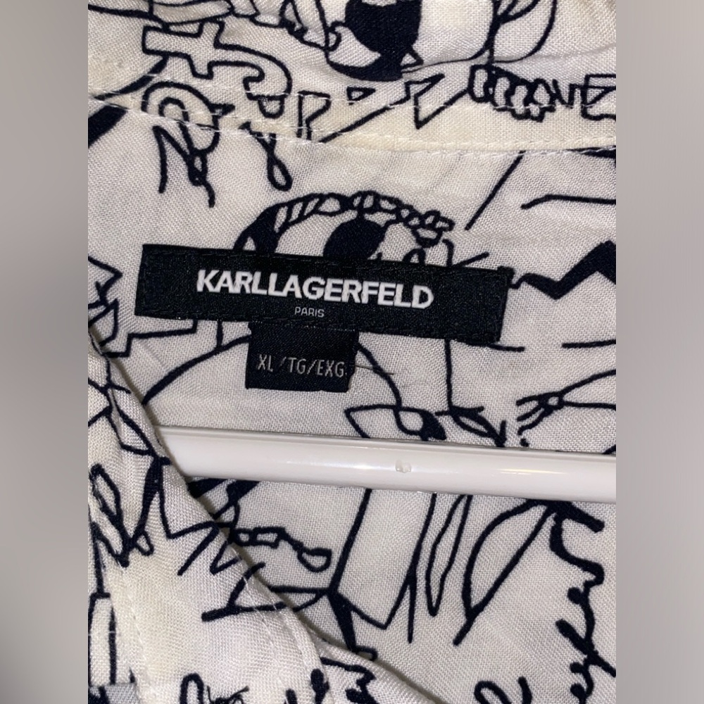 Truly unique Karl Laggerfeild button up shirt - Picture 2 of 9